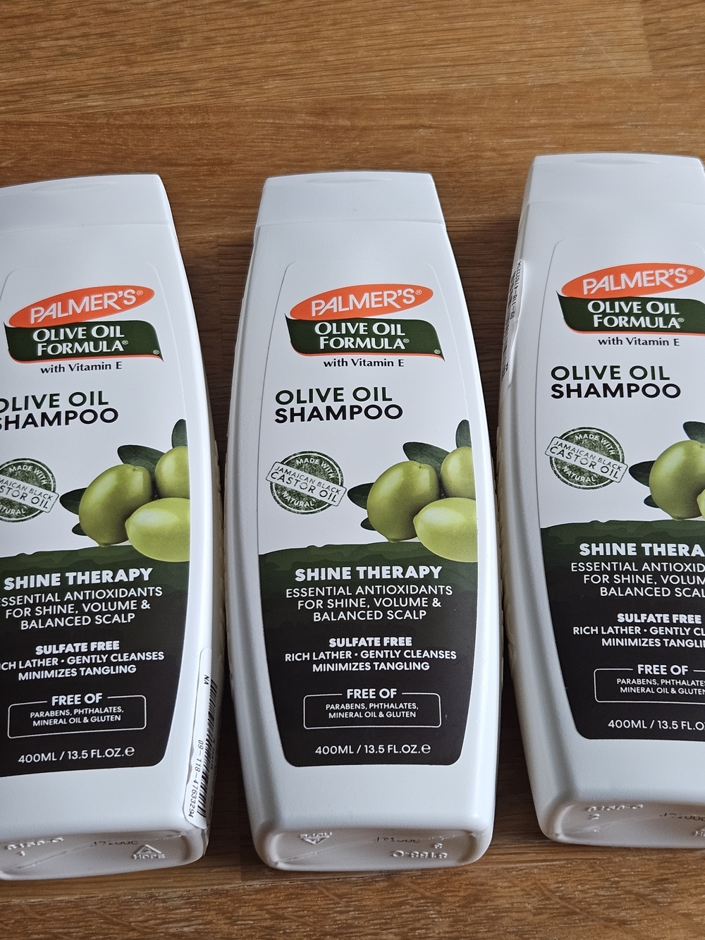 3 Pack Palmer’s Olive Oil Shampoo 13.5 oz Sulfate Free Shine Therapy - NEW